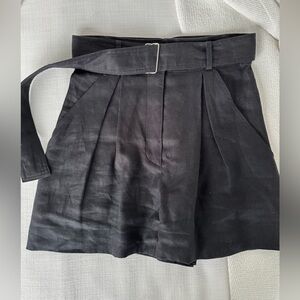 High Waist Black Women's Shorts